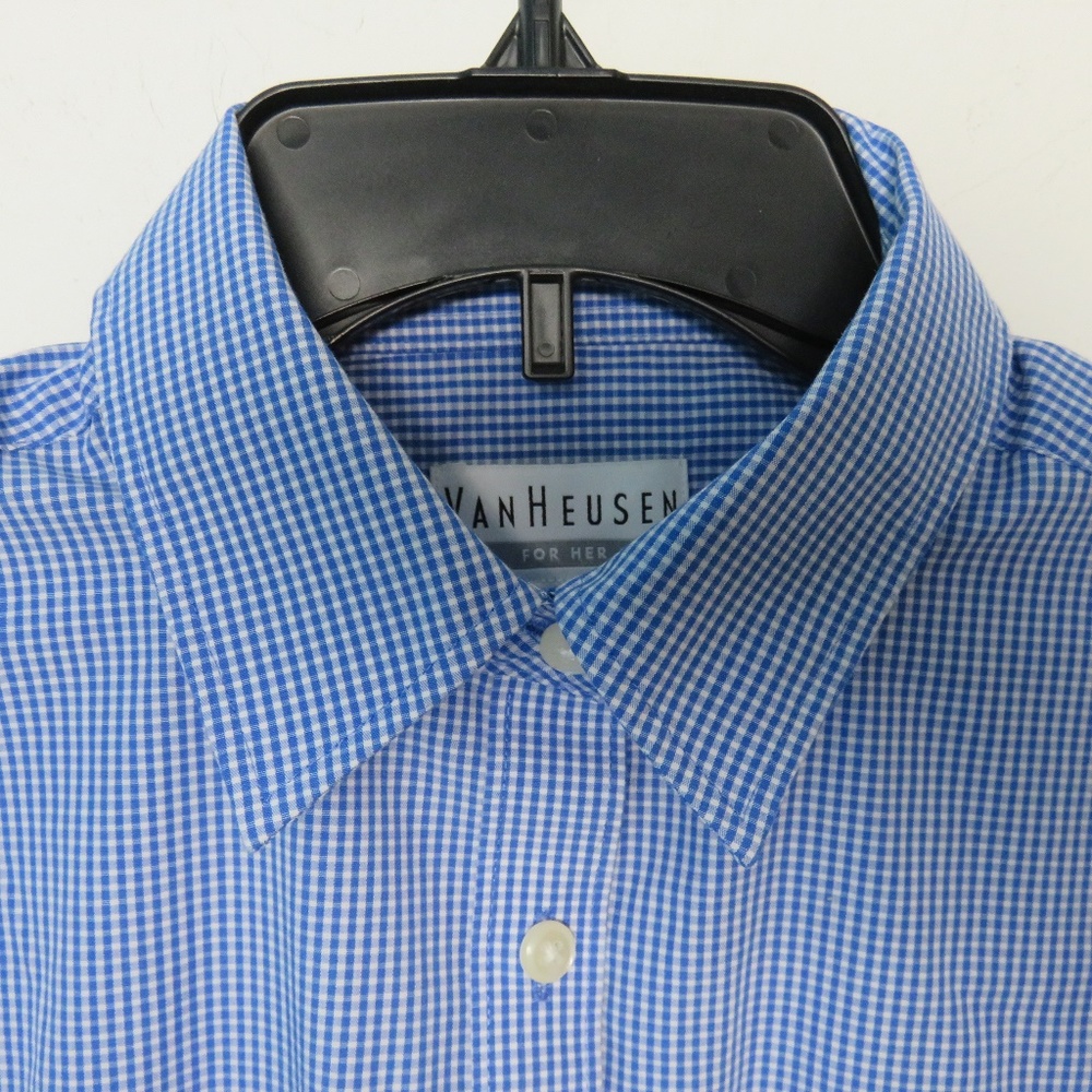 Van Heusen for Her S (Fits like M-L) Long Sleeve Blue NWOT